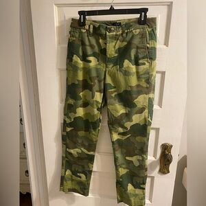 J. Crew Green Camo Trousers